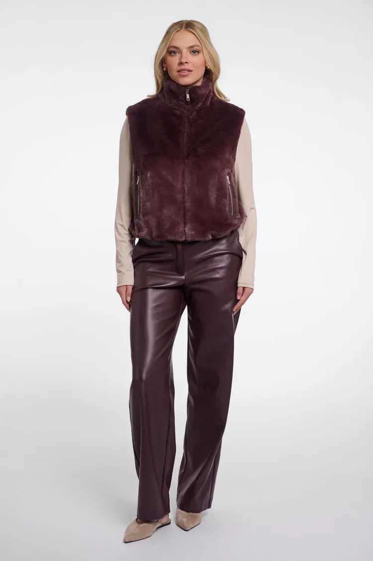 Rino &amp; Pelle Nikki Short Faux Fur Waistcoat