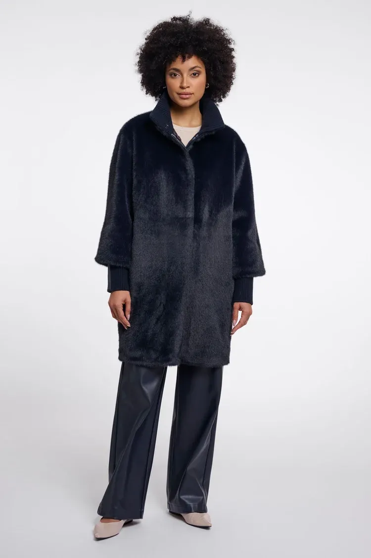 Rino &amp; Pelle Pilar Medium Length Jacket with Rib Cuffs