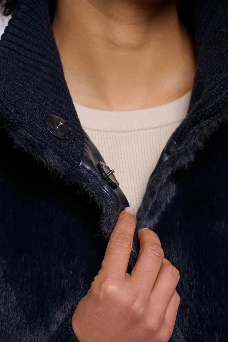 Rino &amp; Pelle Pilar Medium Length Jacket with Rib Cuffs