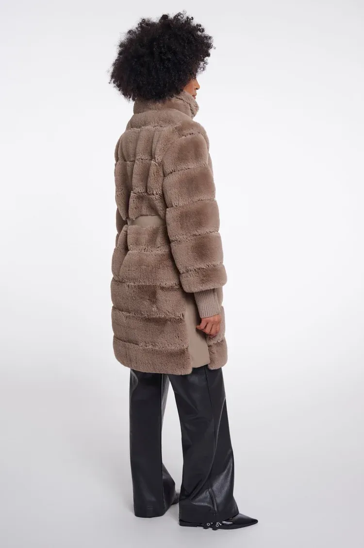 Rino &amp; Pelle Zane Coat with Rib Cuffs