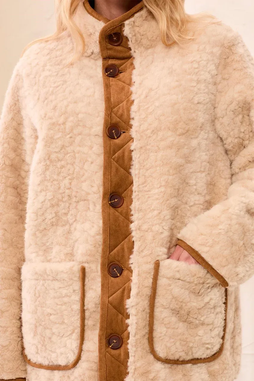 TRIBAL Long Sleeve Reversible Coat