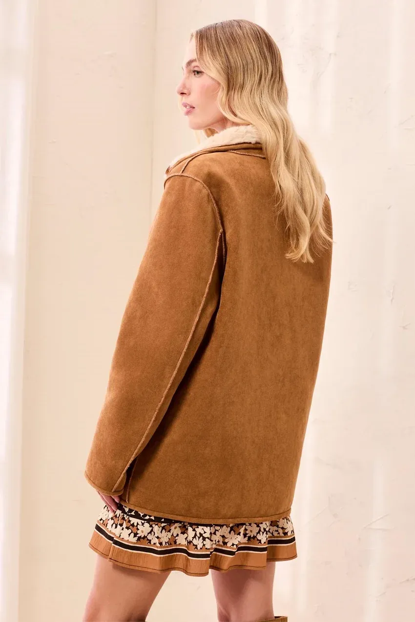 TRIBAL Long Sleeve Reversible Coat