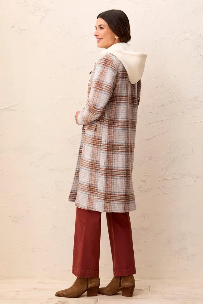 TRIBAL Car Coat with Removable Hood Fooler