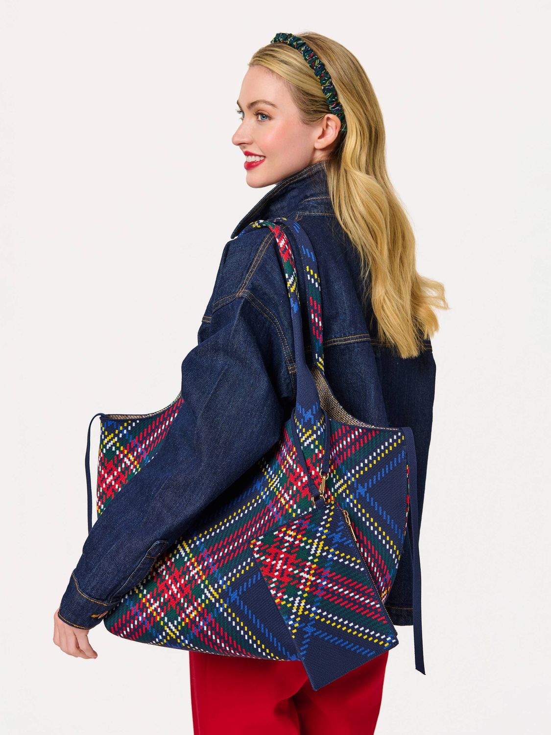 Shiraleah ROBBIE PLAID TOTE