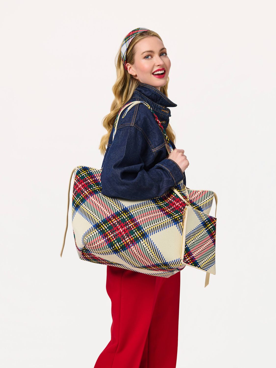 Shiraleah ROBBIE PLAID TOTE