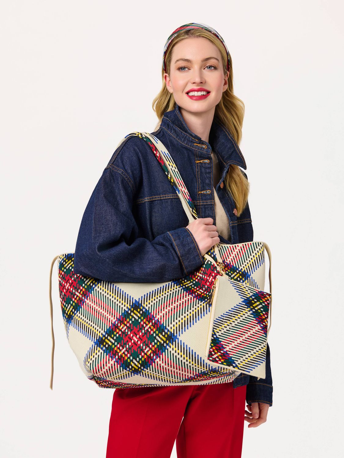 Shiraleah ROBBIE PLAID TOTE