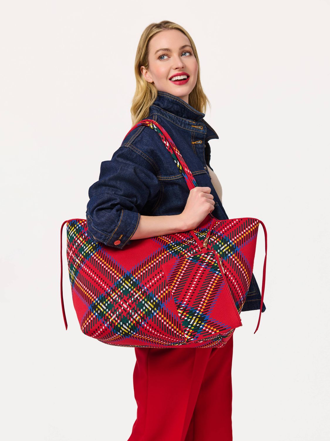 Shiraleah ROBBIE PLAID TOTE