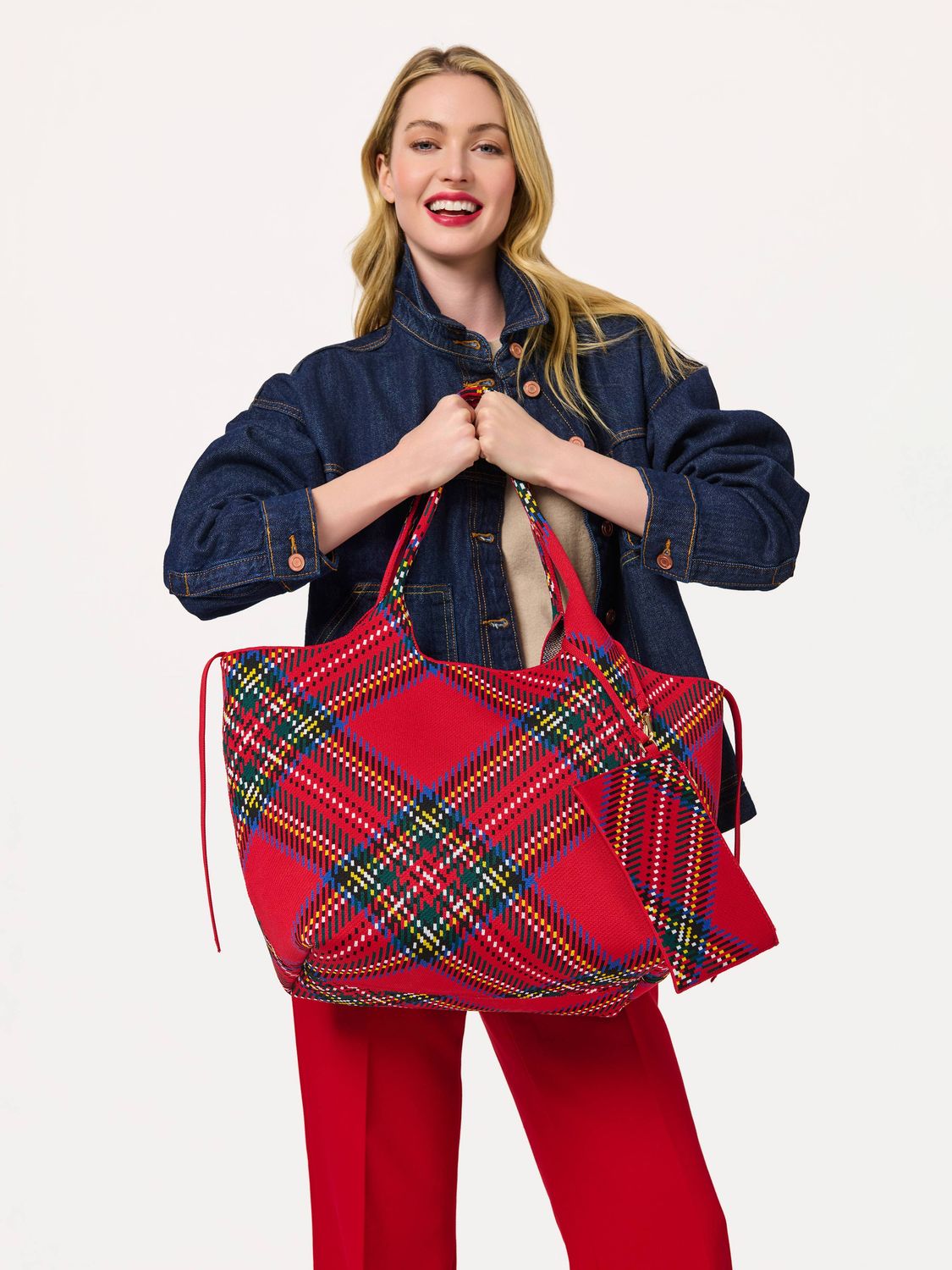 Shiraleah ROBBIE PLAID TOTE