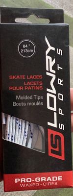 Lowry white 84 laces