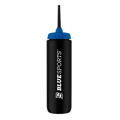 Blue Sport Water Bottle With Straw