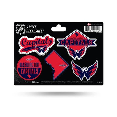 Washington Capitals 5 Piece Decal Sheet