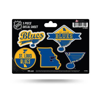 St Louis Blues 5 Piece Decal Sheet