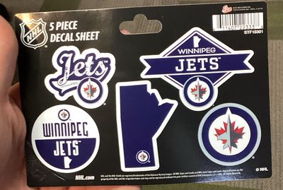Winnipeg Jets 5 Piece Decal Sheet