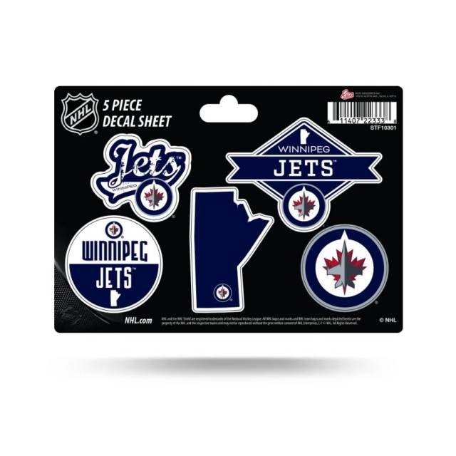 Winnipeg Jets 5 Piece Decal Sheet