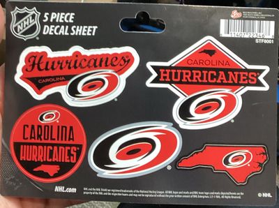 Carolina Hurricanes 5 Piece Decal Sheet