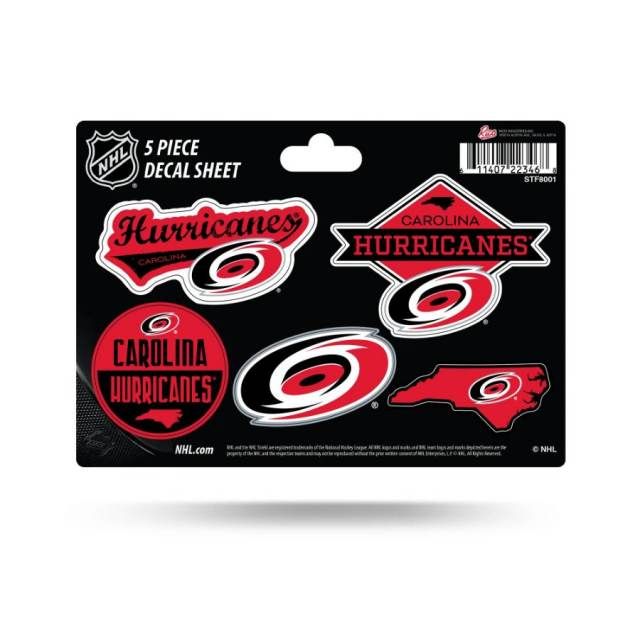 Carolina Hurricanes 5 Piece Decal Sheet