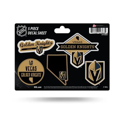 Vegas Golden Knights 5 Piece Decal Sheet
