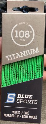 Blue Sport Green 108 Laces