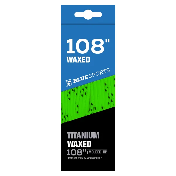 Blue Sport Green 108 Laces