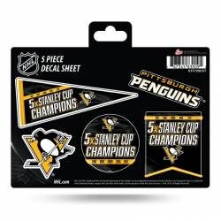 Pittsburgh Penguins 5 Piece Decal Sheet