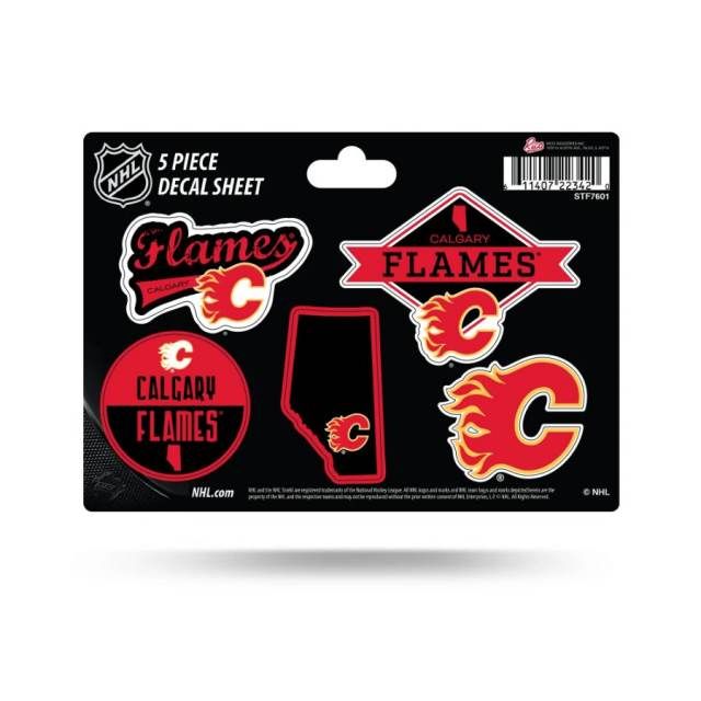 Calgary Flames 5 Piece Decal Sheet