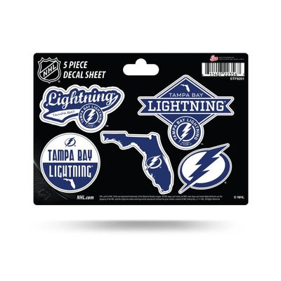Tampa Bay Lightning 5 Piece Decal Sheet