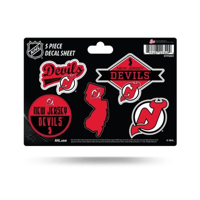 New Jersey Devils 5 Piece Decal Sheet