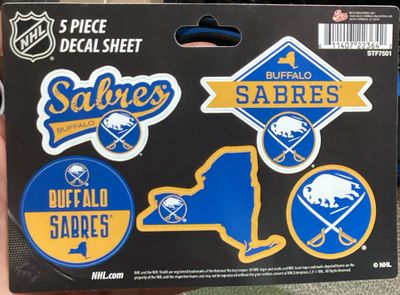 Buffalo Sabres 5 Piece Decal Sheet