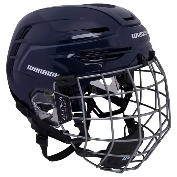 Warrior Alpha One Sr L Navy Helmet Combo