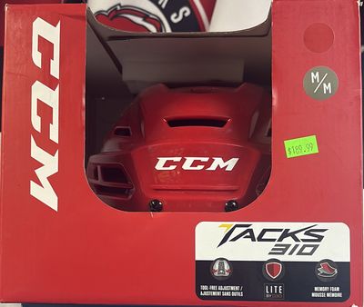 Ccm tacks 310 m red helmet