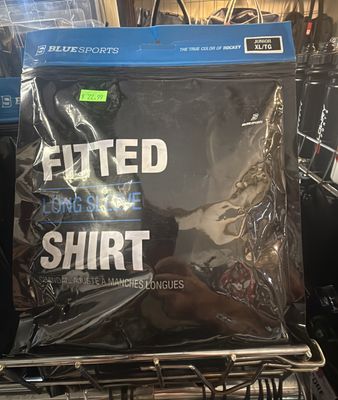 Blue Sport Jr Xl Fitted Long Sleeve Shirt