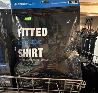 Blue Sport Jr M Fitted Long Sleeve Shirt