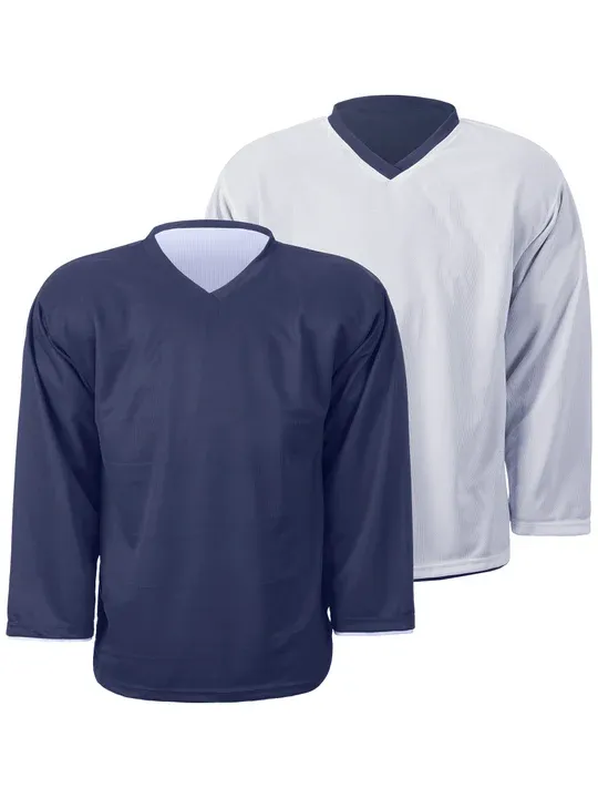 Sherwood Reversible Navy White Sr L Jersey