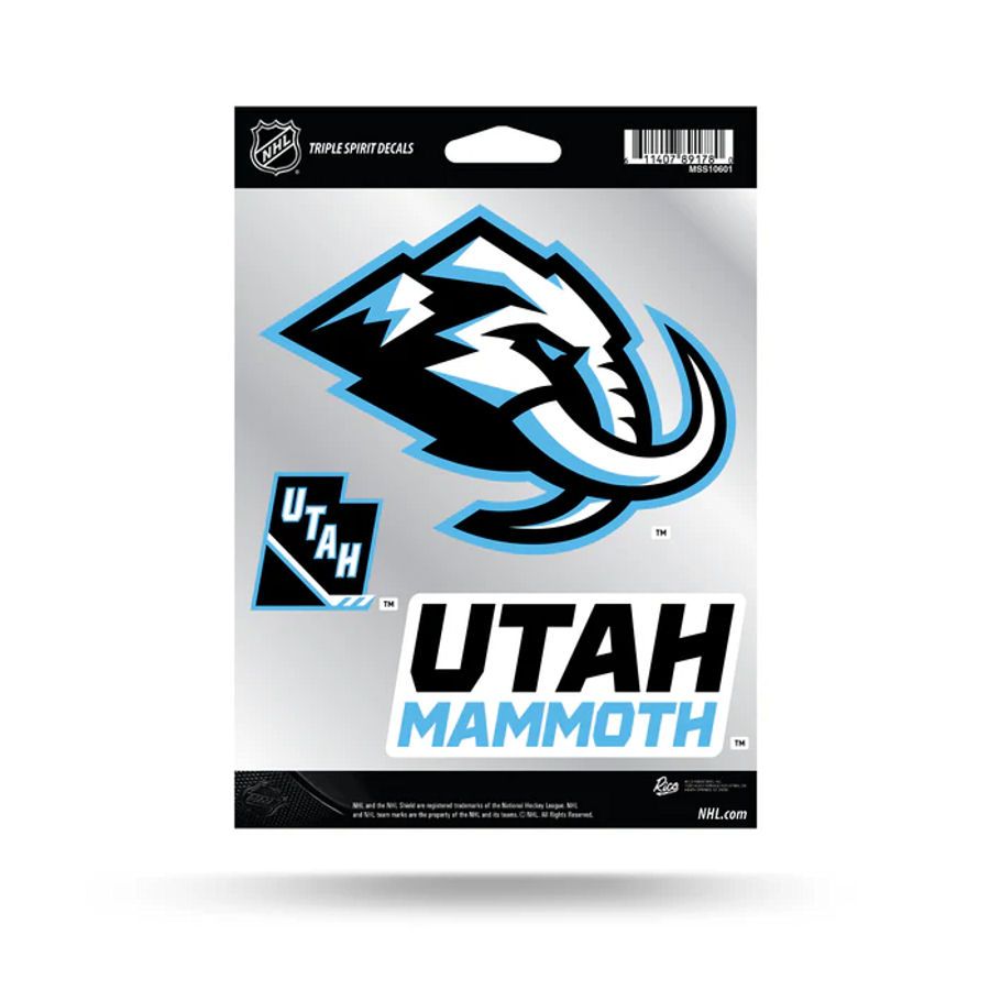 Mammoth Script Sticker Utah Mammoth Triple Spirit Decals Sticker