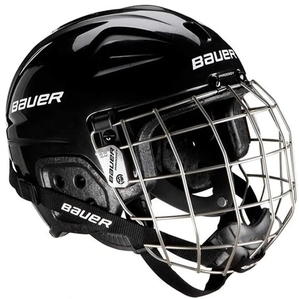 Bauer Lil Rookie Black Yth Helmet Combo