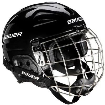 Bauer Lil Rookie Black Yth Helmet Combo