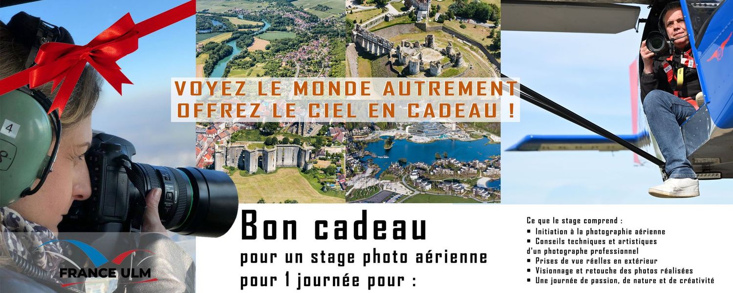 Stage d'une journée en photographie aérienne avec France ULM