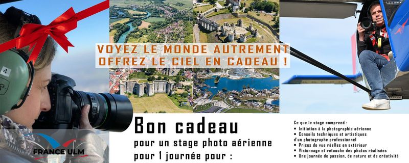 Stage d'une journée en photographie aérienne avec France ULM