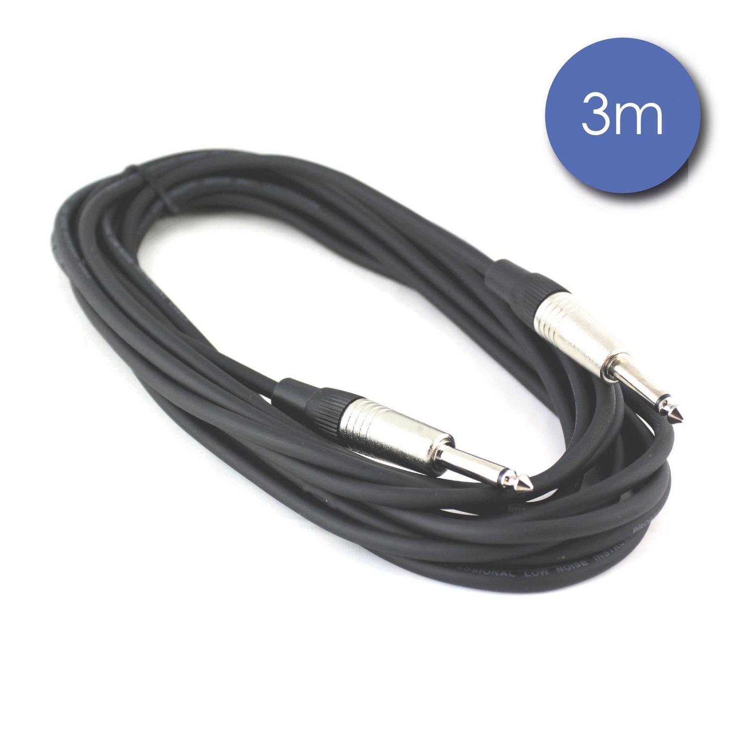 Câble 3m - JACK MONO Mâle - JACK MONO Mâle