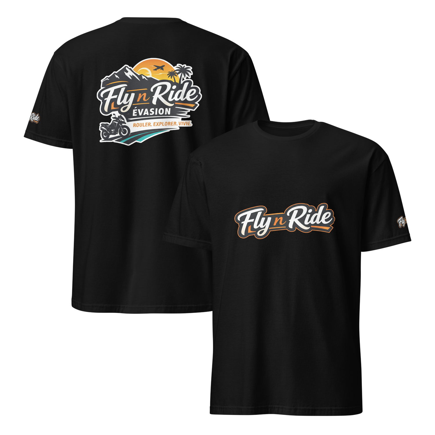 Fly n Ride ADVENTURE BIKE Short-Sleeve Unisex T-Shirt