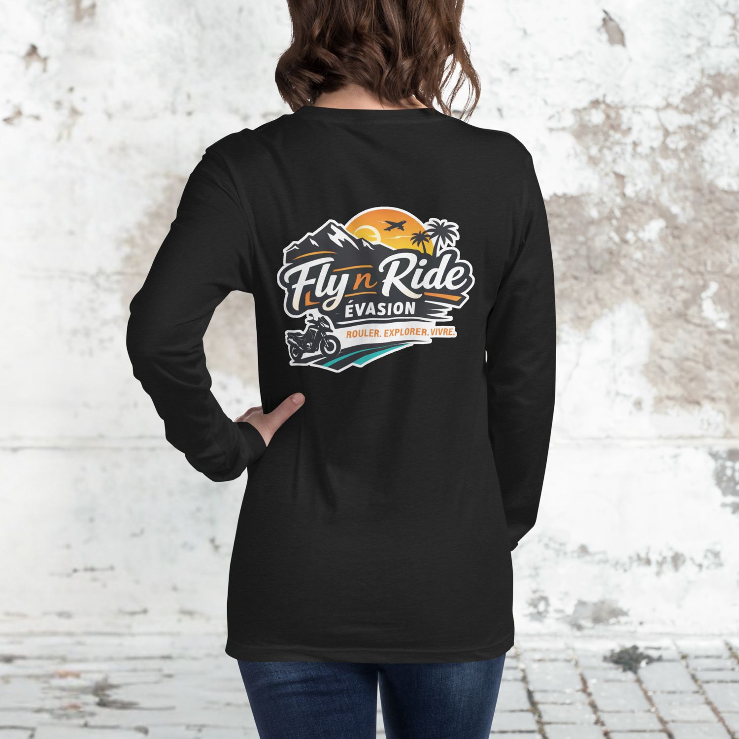 Fly n Ride ADVENTURE BIKE Long Sleeve Tee