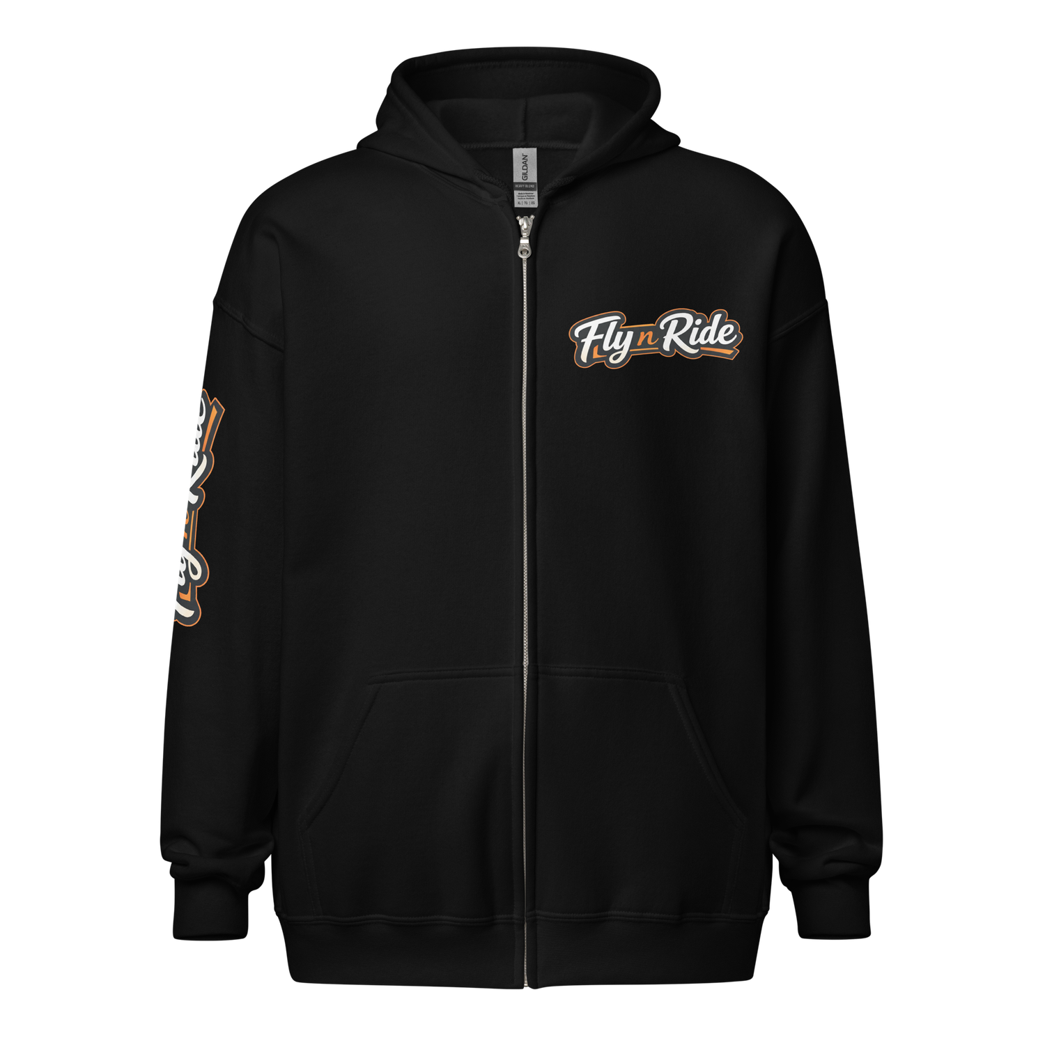 Fly n Ride ADVENTURE BIKE zippered hoodie