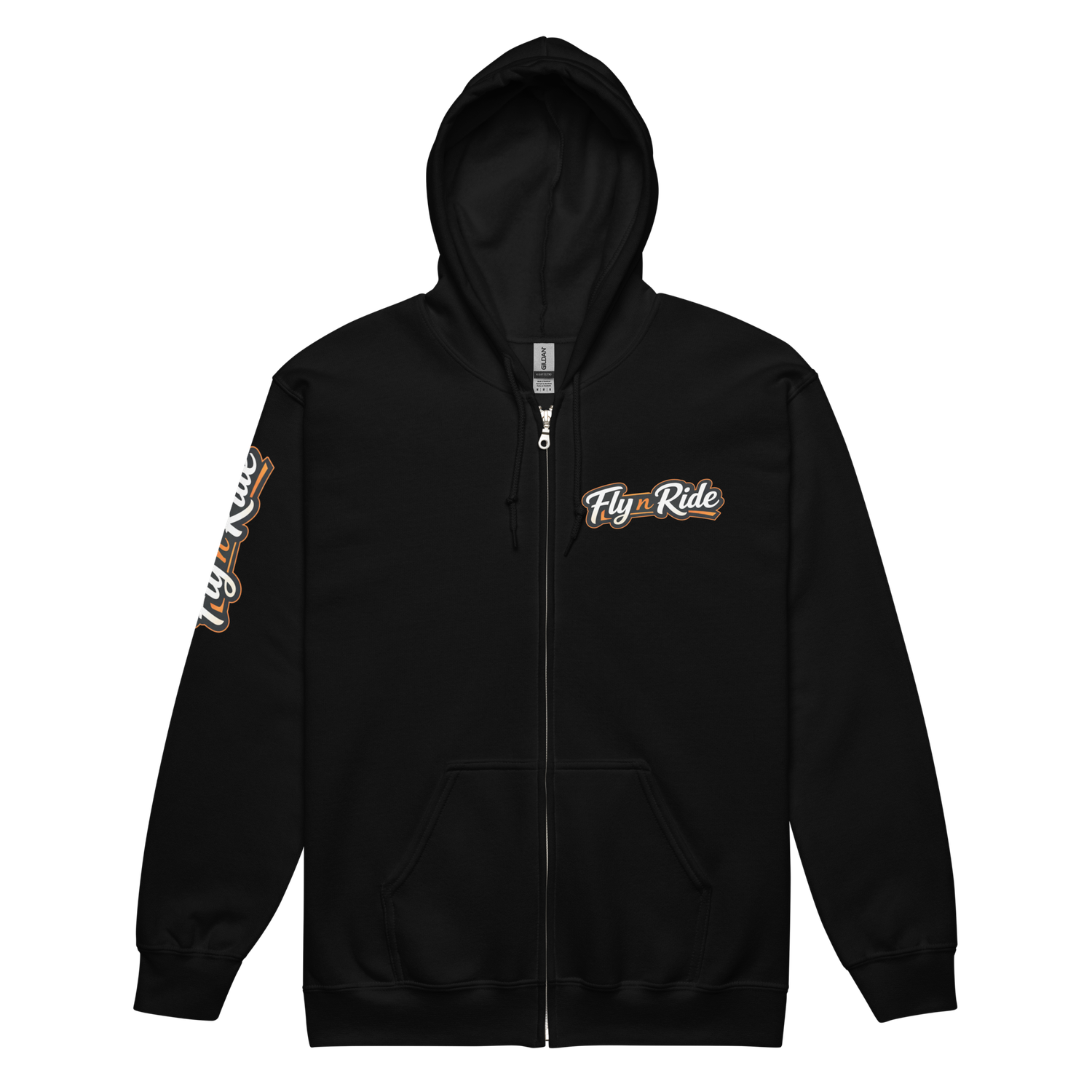 Fly n Ride ADVENTURE BIKE zippered hoodie