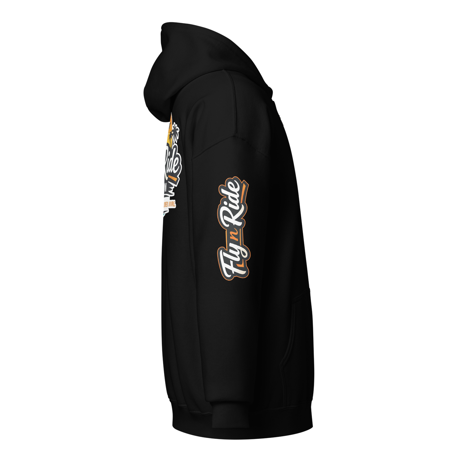 Fly n Ride ADVENTURE BIKE zippered hoodie