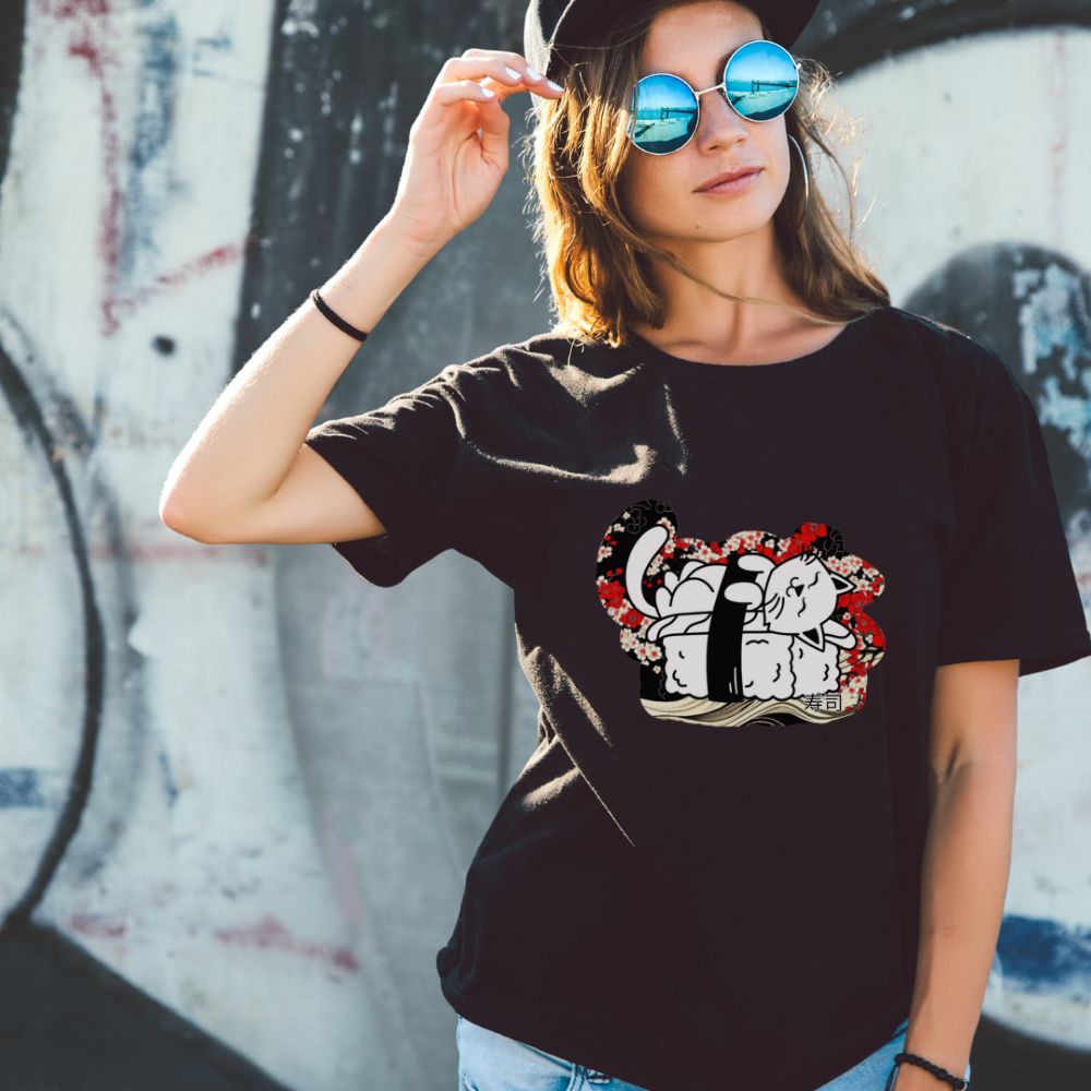 Sushi Cat Short-Sleeve Unisex T-Shirt