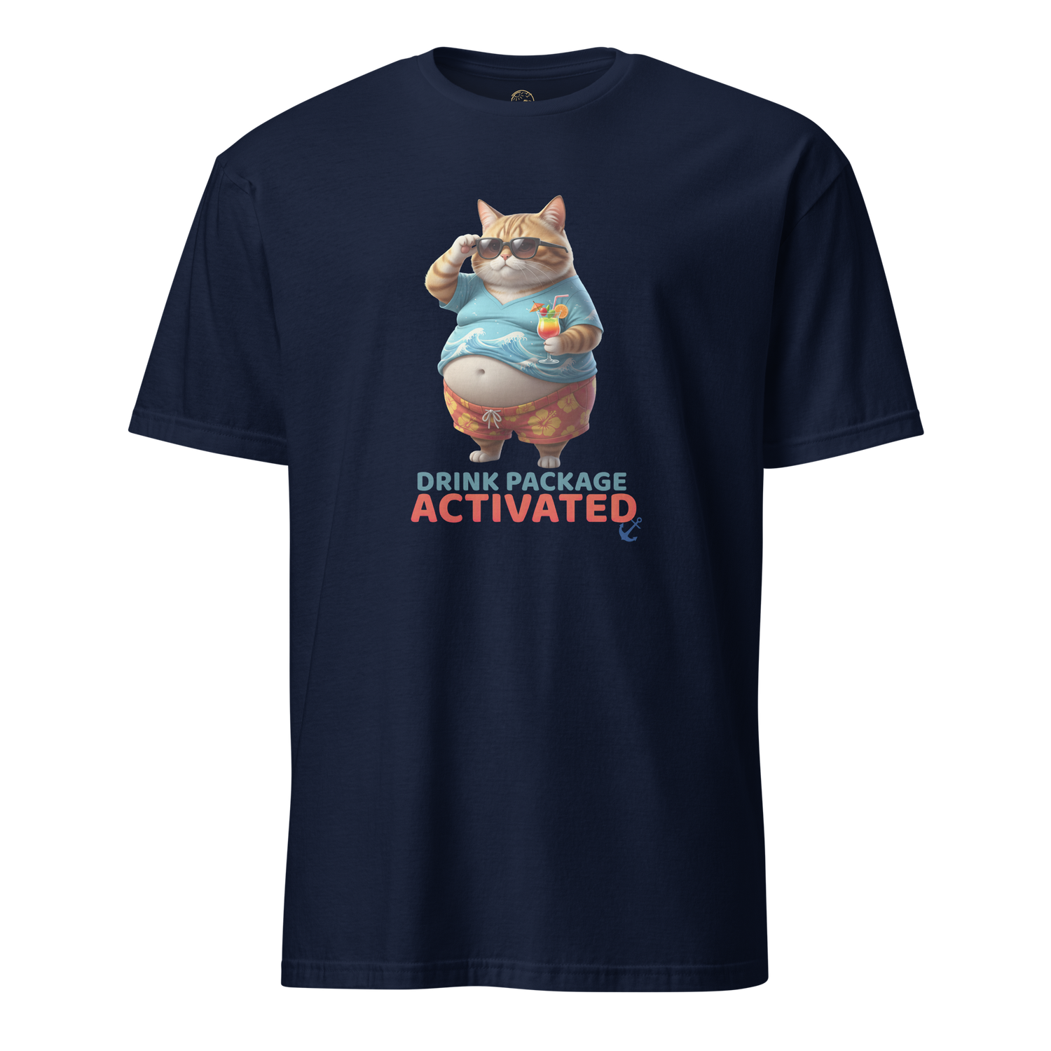 Chubby Cat on Vacay Short-Sleeve Unisex T-Shirt