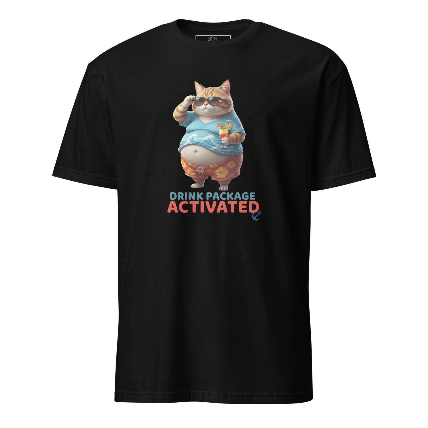 Chubby Cat on Vacay Short-Sleeve Unisex T-Shirt