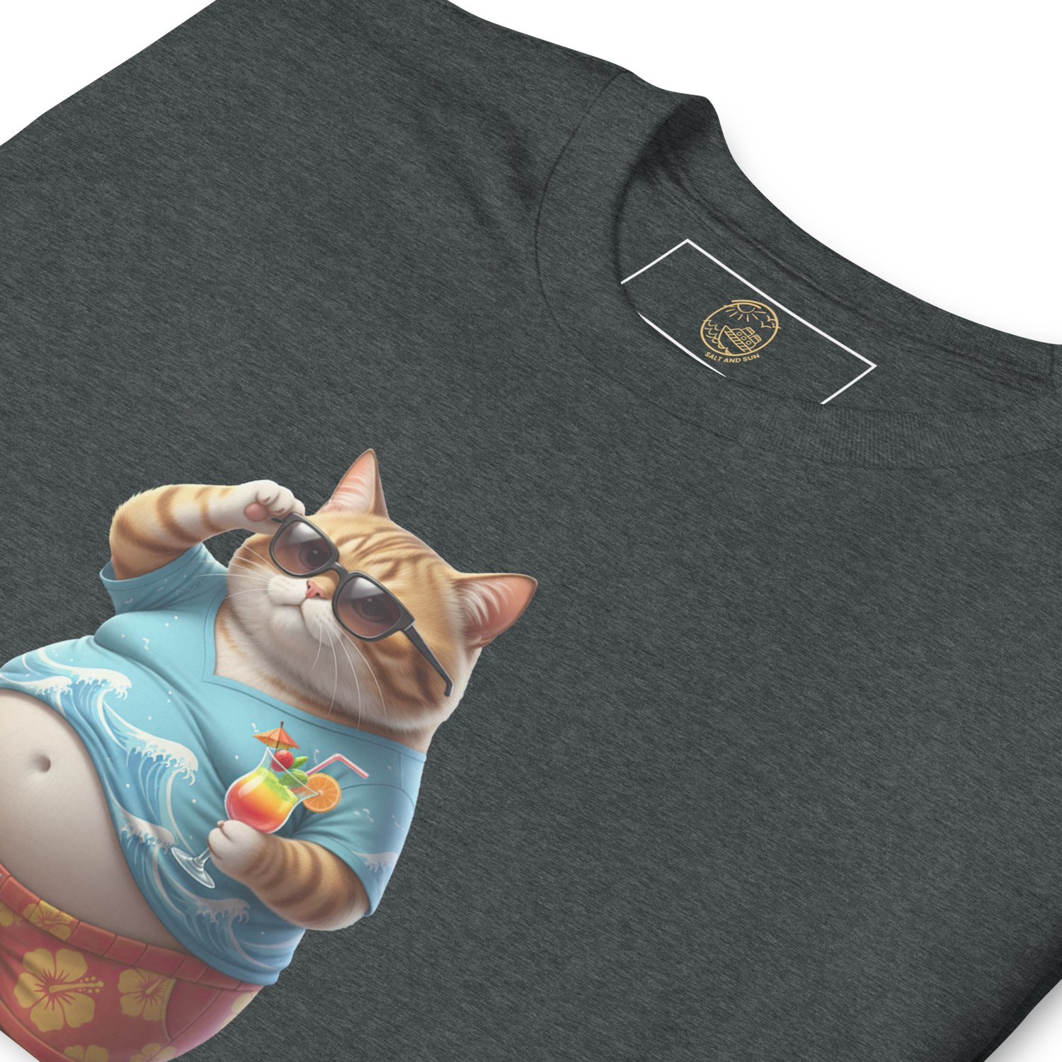 Chubby Cat on Vacay Short-Sleeve Unisex T-Shirt