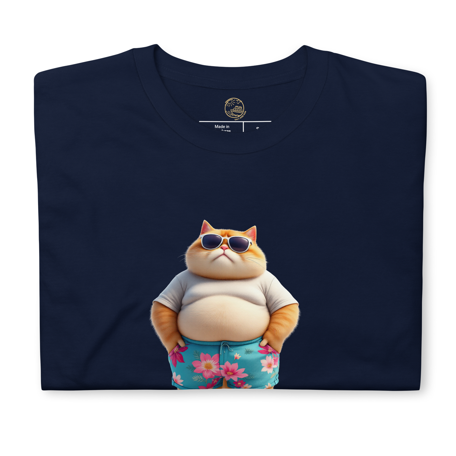 Cruising Chubby Cat Short-Sleeve Unisex T-Shirt