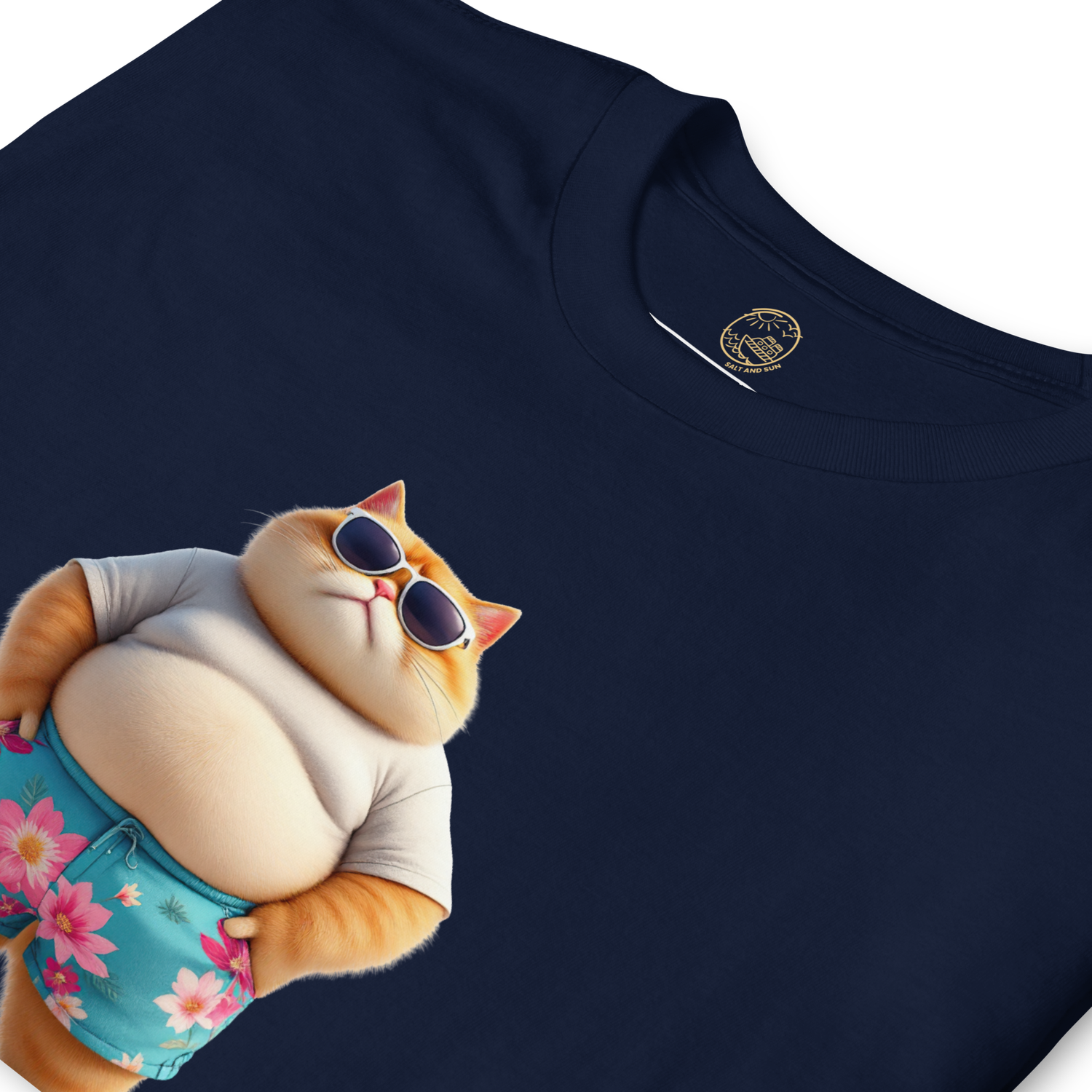 Cruising Chubby Cat Short-Sleeve Unisex T-Shirt